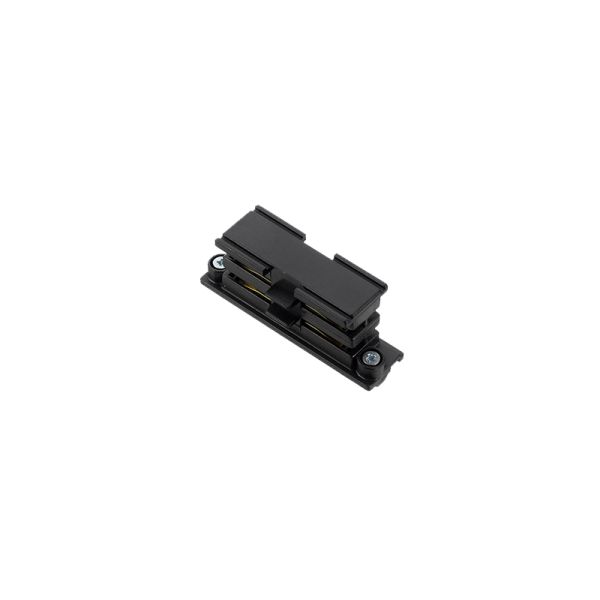 Conector intermedio recto Carril Trifásico Negro o Blanco | LeonLeds