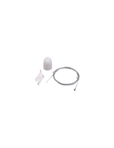 Kit de suspensión de Carril 1,5m Blanco o Negro | LeónLeds