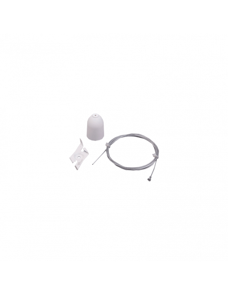 Kit de suspensión de Carril 1,5m Blanco o Negro | LeónLeds