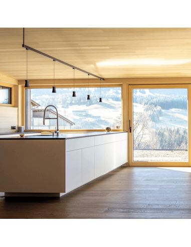 Kit de suspensión de Carril 1,5m Blanco o Negro Ambiente | LeónLeds