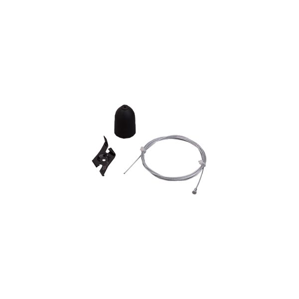 Kit de suspension sur rail 1,5 m blanc ou noir | LeonLeds