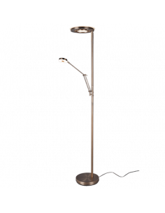 Lampadaire LED Barrie en bronze vieilli 424210304 4017807467635 Trio Lighting | LeonLeds
