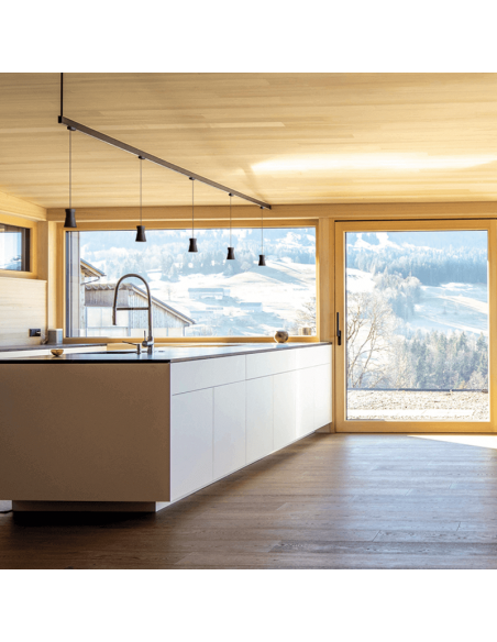 Plaque de recouvrement blanche ou noire pour environnement de rails triphasés | LeonLeds