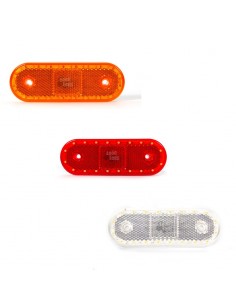 Piloto Lateral LED Was para remolques plataformas camiones Ambar Blanco y Rojo Luz Led y reflectante| LeonLeds