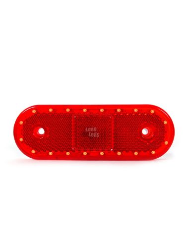 Was LED Side Light para plataformas de caminhões de reboques Âmbar Branco e Vermelho Led e luz reflexiva | leonleds