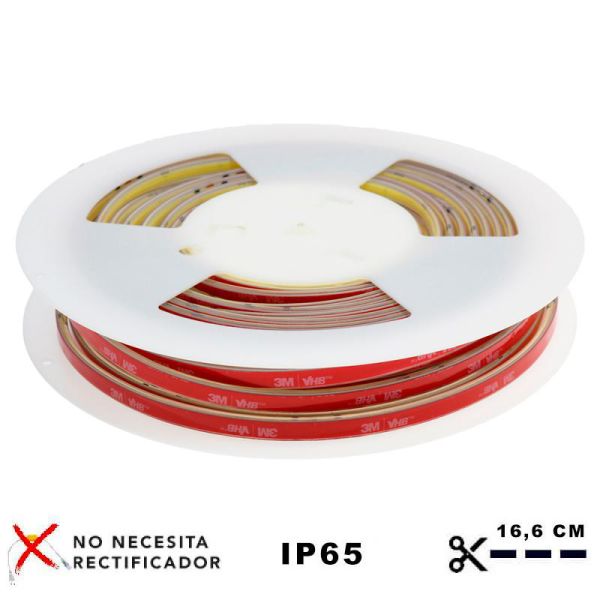 Ruban LED Cob coupé tous les 16Cm 20W/m 20 Mètres Sans Redresseur Cobpro | leonleds
