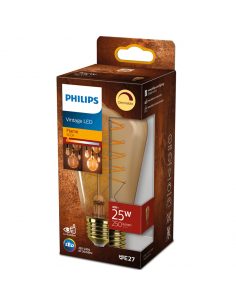 Box Ampoule LED ST64 Dimmable Edison Or 4W - 25W Flamme Vintage 1800K 8719514315457 | leonleds