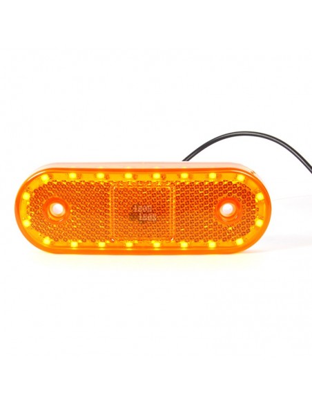 Was LED Side Light pour remorques camions plates-formes Ambre Blanc et Rouge Led et lumière réfléchissante | leonleds
