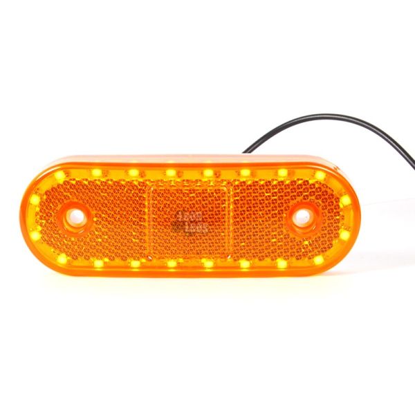 Piloto Lateral LED Was para remolques plataformas camiones Ambar Blanco y Rojo Luz Led y reflectante| LeonLeds