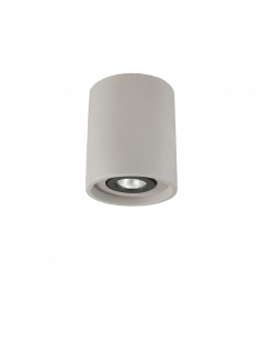 Plafón de techo Oak PL1 Redondo Cemento Ideal Lux | LeonLeds