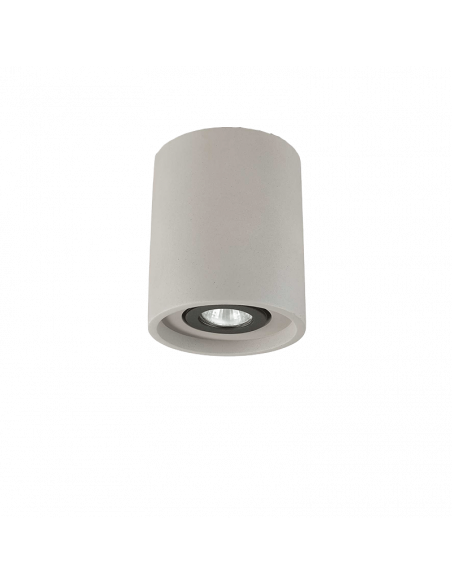 Luminária de teto Carvalho PL1 Redondo Cimento Ideal Lux | leonleds