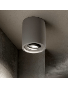 Luminária de teto Carvalho PL1 Redondo Cimento Ideal Lux | leonleds 2