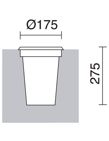 Baliza Empotrable LED de Suelo Walker Opal 6.5W