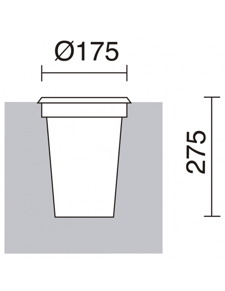 Baliza Empotrable LED de Suelo Walker Opal 6.5W