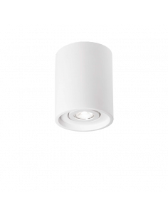 Candeeiro de teto redondo branco PL1 de carvalho Ideal Lux | leonleds