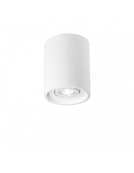 Candeeiro de teto redondo branco PL1 de carvalho Ideal Lux | leonleds
