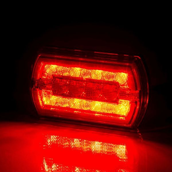 Piloto Trasero LED rectangular Neon con cable 3 Funciones R1 S1 2A LZD2790 | LeonLeds