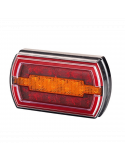 Piloto Trasero LED rectangular Neon con cable 3 Funciones R1 S1 2A LZD2790 | LeonLeds