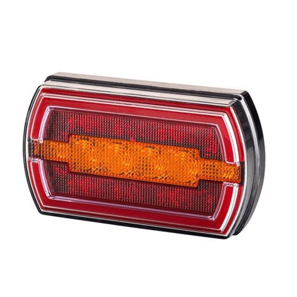 Piloto Trasero LED rectangular Neon con cable 3 Funciones R1 S1 2A LZD2790 | LeonLeds