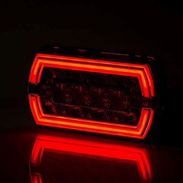 Piloto Trasero LED rectangular Neon con cable 3 Funciones R1 S1 2A LZD2790 | LeonLeds