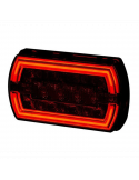 Piloto Trasero LED rectangular Neon con cable 3 Funciones R1 S1 2A LZD2790 | LeonLeds