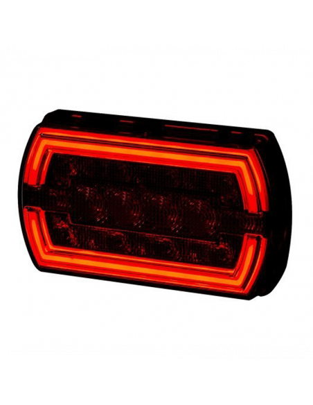 Piloto Trasero LED rectangular Neon con cable 3 Funciones R1 S1 2A LZD2790 | LeonLeds