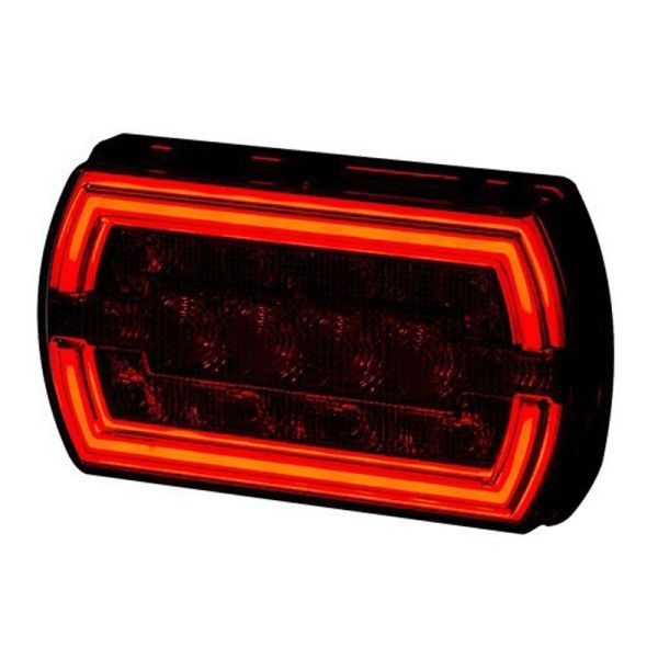Piloto Trasero LED rectangular Neon con cable 3 Funciones R1 S1 2A LZD2790 | LeonLeds