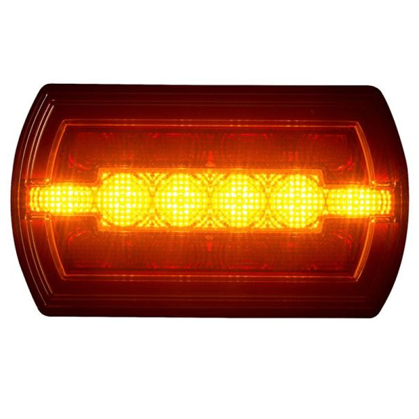Piloto Trasero LED rectangular Neon con cable 3 Funciones R1 S1 2A LZD2790 | LeonLeds