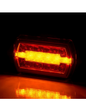 Piloto Trasero LED rectangular Neon con cable 3 Funciones R1 S1 2A LZD2790 | LeonLeds