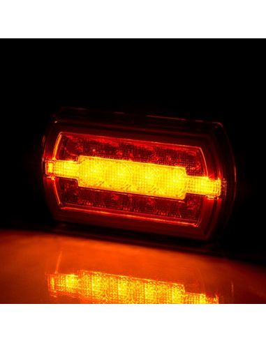Piloto Trasero LED rectangular Neon con cable 3 Funciones R1 S1 2A LZD2790 | LeonLeds