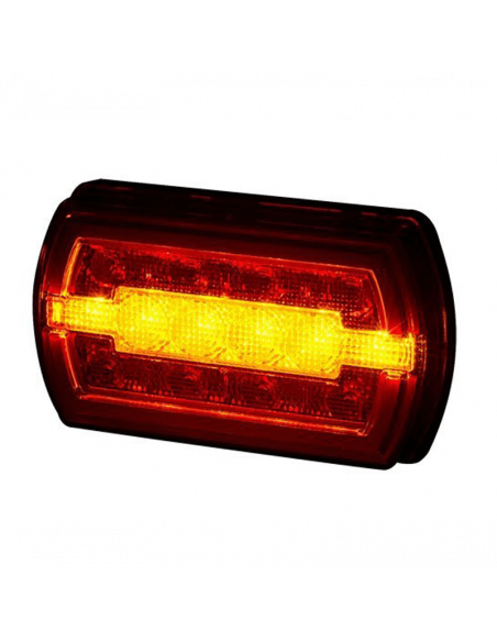 Feu arrière LED néon rectangulaire avec câble 3 fonctions R1 S1 2A LZD2790 | leonleds
