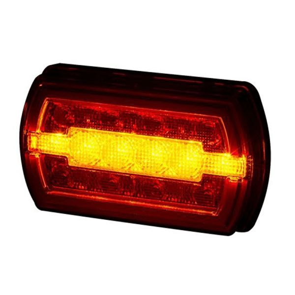 Piloto Trasero LED rectangular Neon con cable 3 Funciones R1 S1 2A LZD2790 | LeonLeds