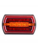 Piloto Trasero LED rectangular Neon con cable 3 Funciones R1 S1 2A LZD2790 | LeonLeds