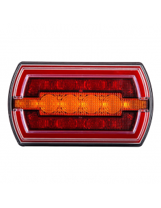 Feu arrière LED néon rectangulaire avec câble 3 fonctions R1 S1 2A LZD2790 | leonleds