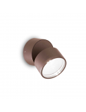 Applique d'extérieur orientable ronde café Omega