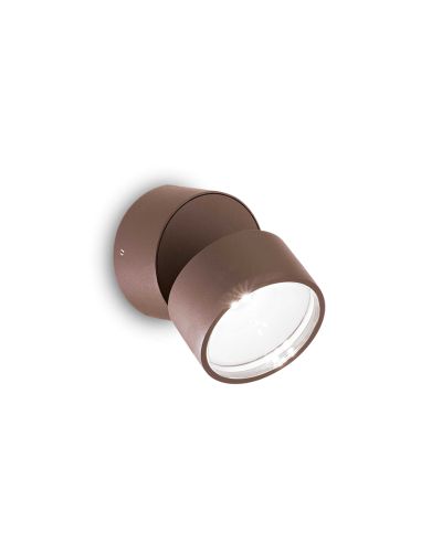 Aplique de exterior orientable Omega round café