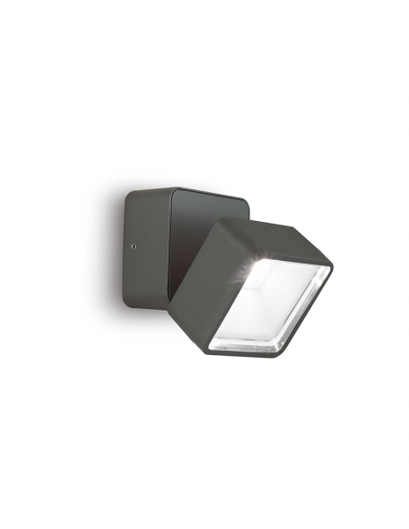 Applique d'extérieur LED en métal Omega Square anthracite