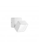 Applique d'extérieur LED en métal blanc Omega Square