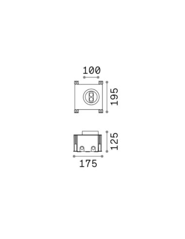 Foco empotrable LED de exterior Redondo Taurus 5W