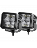 Faro LED cuadrado Black Magic Cube Kit 3,2" 12V/24V 3000Lm 2 Unds. Deutsch Hella 1FA 358 176-811 Hella | LeonLeds