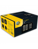 Phare LED Carré Noir Magic Cube Kit 3.2" 12V/24V 3000Lm 2 Unités Deutsch Hella 1FA 358 176-811 Hella | LeonLeds