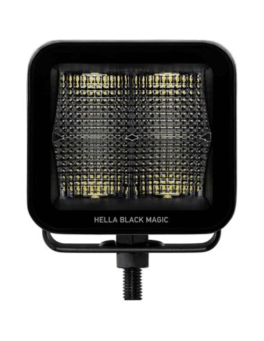 Phare LED Carré Noir Magic Cube Kit 3.2" 12V/24V 3000Lm 2 Unités Deutsch Hella 1FA 358 176-811 Hella | LeonLeds