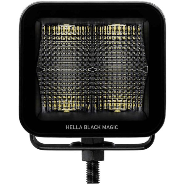 Faro LED cuadrado Black Magic Cube Kit 3,2" 12V/24V 3000Lm 2 Unds. Deutsch Hella 1FA 358 176-811 Hella | LeonLeds