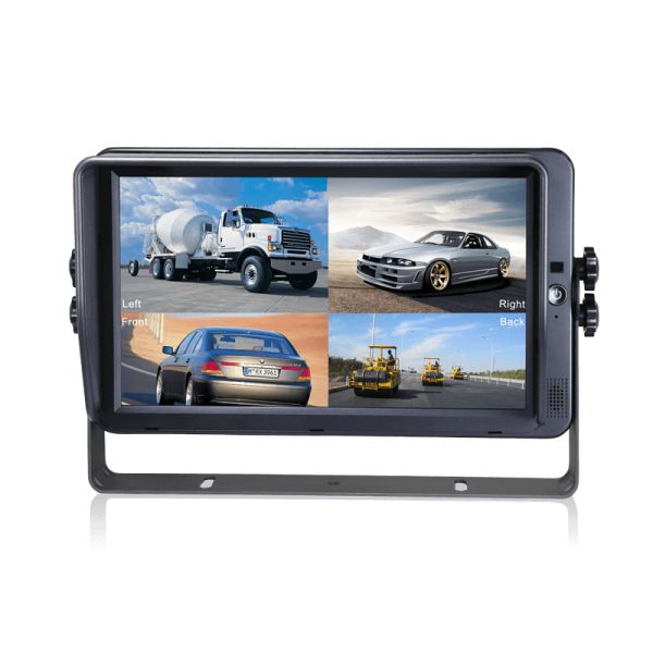 Monitor de toque HD de 10,1 polegadas com visão para 4 câmeras