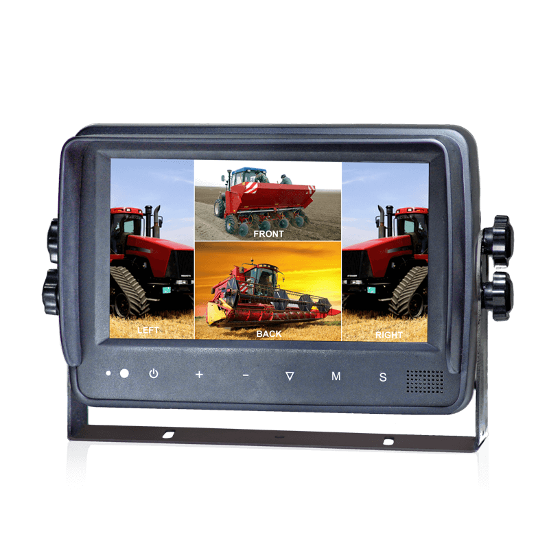 Écran tactile HD 7 pouces à haute résolution pour la connexion de 4 caméras  de recul