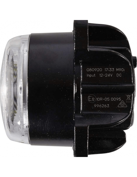 Luz de trabalho embutida LED redonda 42w de longo alcance Hella 1G0 996 263-511 com plugue Deutsch Modul 90I | leonleds