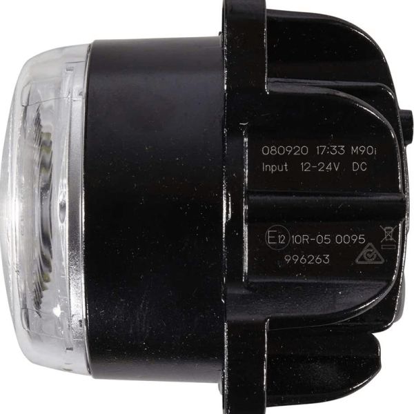 Faro LED redondo de trabajo empotrable 42w de largo alcance Hella 1G0 996 263-511 con conector Deutsch Modul 90I | LeonLeds