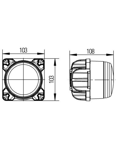 42W runder LED-Arbeitsstrahler Einbau...