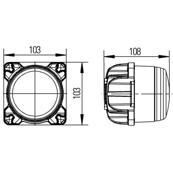 42W runder LED-Arbeitsstrahler Einbau...