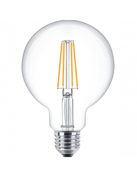 Ampoule à filament LED Globe G93 7W - 60W 806Lm Lumière chaude 2 700K Philips 8718699770501 | leonleds